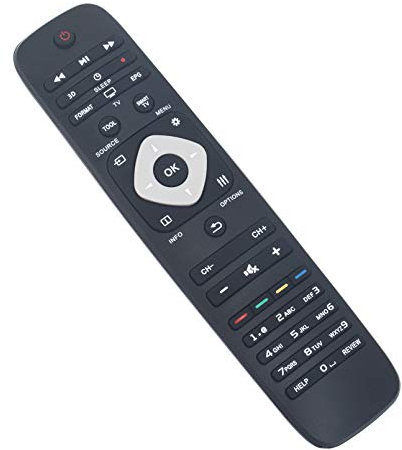 ALLIMITY YKF309-001 Télécommande remplace pour Philips Smart LED TV 32PFL3107H 24PFL3108H/12 37PFL3007H/12 32PFL5507K/12 40PFL5537K/12 47PFL4007T 47PFL4307K/12 55PFL5507H/12 55PFL5527H/12