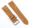ZXF Uhrenarmband Handgemachte Uhrenband 18mm 20mm 22mm 24mm Vintage Lederband Ersatz Tan Beige Für Männer und Frauen Uhren (Band Color : Tan no Side Wire, Band Width : 18mm)