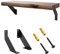SPOROOT Regalwinkel Schwarz,Regalhalterung,Regalwinkel Schwerlast 15cm, Winkel Regal 90°Dreieck Unterstützung für Lagerregal, Küche Büro Bücherregal (2 Stück)