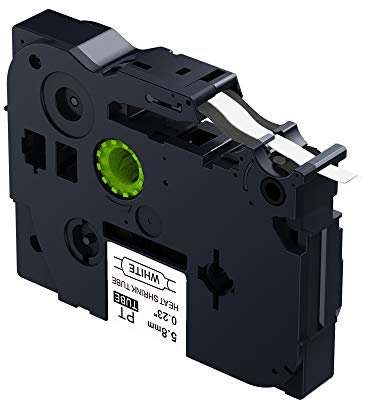 1PCS IDIK HSe-211 Heat Shrink Tube for Brother HS2-211 Black on White 5.8mm Label Tapes Compatible for Brother P-Touch Label Printer