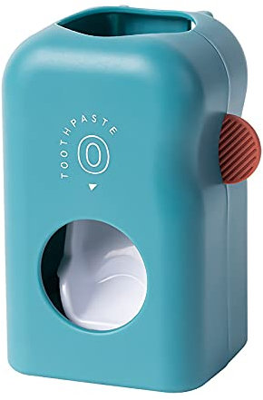 MARMODAY Zahnpastaspender für Kinder und Erwachsene, automatischer Zahnpasta-Spender, Wandmontage, Badezimmer-Zubehör, Blau