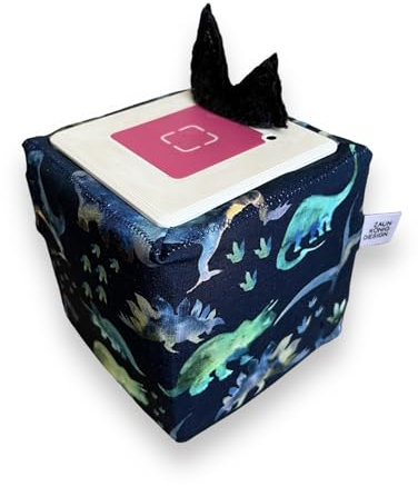 Toniebox Jungs Bezug, Schutzhülle mit Namen - Dinosaurier, T-Rex - Zaunkoenigdesign