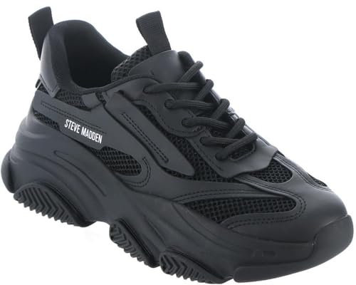 Steve Madden Damen Possession Sneaker, Schwarz, 40 EU