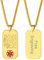 FaithHeart 18k Kette mit Dog Tag Anhänger personalisierte dogtag Kette für Sie und Ihre Familien
