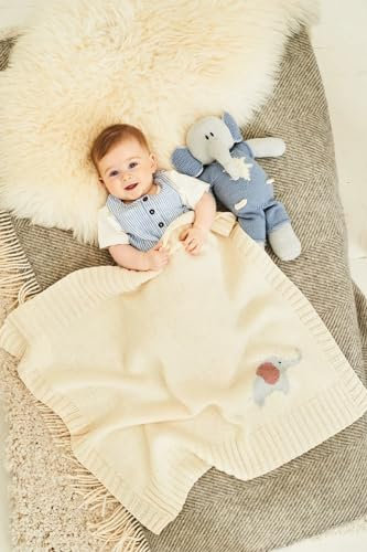 Stylecraft 9854 Strickmuster für Babydecke, Elefantenspielzeug