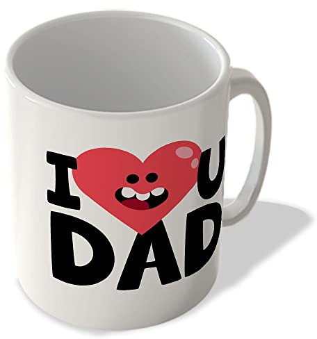 McMug - I Heart U Dad Love Father - Mug, Ceramic, 11fl.oz.