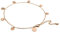 Attraction Zen BRACELET DE CHEVILLE FEMME RESISTANT A L EAU avec breloques Bijoux Femme | TOUTES LES PARTIES SONT EN ACIER INOXYDABLE 316L (ROSEGOLD)