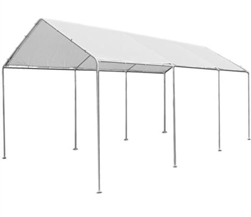 Decorspace Gazebo pour voiture Carport avec poteaux en acier garage de jardin (6 x 6 mt)