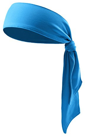 Verstellbares Sport-Stirnband, Gym-Tennis Sports Head Band Bikertuch Krawatte Stirnbänder, Schweißband für Männer Frauen für Yoga, Tennis, Laufen, Basketball (Blau)