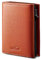 Vastaia Geldbörse Herren Leder Klein Mit Münzfach | Portmonee Herren Und Damen Slim mit RFID-Schutz | Slim Wallet mit münzfach(Bright Brown)
