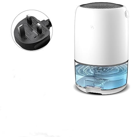 maxant Deshumidificador de 1100 ml para el hogar húmedo con 7 LED de colores, deshumidificador eléctrico ultra silencioso portátil para secar ropa, dormitorio, baño, armario