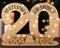 Giftota - 2024 Originelle 20 Geburtstag Geschenk Frauen & Männer - Geldgeschenke Geburtstag 20 mit LED Lichterkette Ständer - Holz-Schild Gästebuch - 20 Geburtstag Deko - Personalisierbares Geschenk