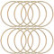 KALIONE Metallringe zum Basteln 10 Stück 20cm Gold Metallringe Metall Ringe Deko für Traumfänger Ring, Makramee Ring, Wickeltechnik, Floristik,Hochzeitskranz,Hoops