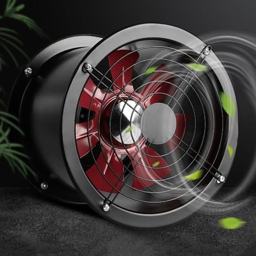 BETAM Black Extractor Fan Bathroom,All Metal Inline Duct Fans,Quite Exhaust Blower Fan,IPX4 Waterproof,for Grow Tent,Greenhouse,Kitchen Ventilation,Removable,12 inches