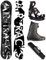 Airtracks Snowboard Set - Wide Board Refractions Game 161 - Softbindung Master - Softboots Master ATOP 43 - SB Bag