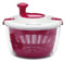 Centrifuga per insalata di verdure, condimento manuale per insalata, asciugacapelli per verdure, filtro alimentare multifunzionale, accessori da cucina, rosa