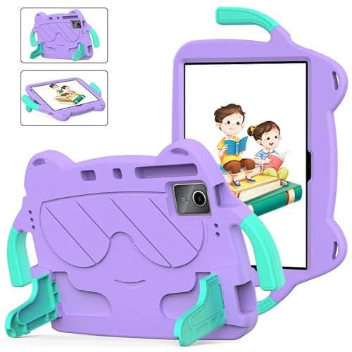 Tablet Case for Huawei MatePad 11 (2021/2023) Kids Friendly, Durable Lightweight EVA Shockproof Protective Handle Stand Cover, Purple