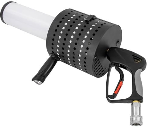 CO2-Handnebelmaschine, Nebelmaschine, 20W/76x39x30cm LED CO2 Konfetti Hand Jet Gun Shooter Kanone für öffentliche Plätze Eisbahnen Llchtpartys, Feiertage, GebuItstagspartys, Famillenfeiern