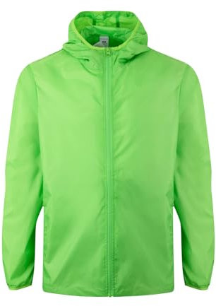 Mukua Stockton, Cortavientos Unisex Coupe-Vent, Vert Citron Fluo, XXL Mixte