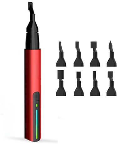 Lijadora pequeña, mini herramienta rotativa inalámbrica, pluma de lijado de carga rápida USB con cabezal de lijado de 8 piezas, pluma pulidora de micro lijado eléctrica for fabricación de modelos Gund