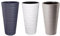 B2C Round Tall Plant Pot Elegant Large Flower Indoor Outdoor Garden Planters Sahara (White, H 79cm x D 40cm)