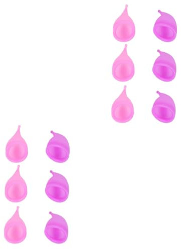 minkissy 12 Stk Hygiene Periode Tasse Periodenbecher Für Frauen Weibliche Tasse Tassen Für Die Menstruation Weibliche Periodentasse -alternativen Kieselgel Violett