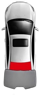 ESPYN Parasoles Coche para Mercedes para Benz Clase C W203 2000-2007 Coche Magnético Parasol Parabrisas Delantero Ventana Lateral Trasera Visor Sombrilla De Coche(Rear Windshield)