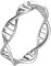 Tolldek Trauringe Männer 5.5MM, Verdrehte Bandring Damen Ringe, Edelstahl Hochzeitsband Antragsring Silber für Frau, Größe 62 (19.7)