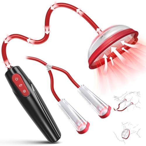 UTIMI Elektrische Vakuum-Vaginalpumpe & Nippelpumpe Set – Sexspielzeug für Frauen mit 3 Saugstufen & 7 Modi, Klitoris Stimulator, BDSM Erotik Spielzeug für Paare, Wasserdicht IPX7