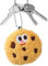 Peluche cookie cookie - Peluche cookie - Peluche aux pépites de chocolat | Porte-clés en peluche rempli de biscuits de 6 cm/2,4 pouces, pendentif sac à dos rempli pour garçons et filles