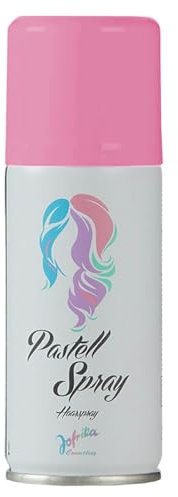 100ml Jofrika buntes Pastell-Spray Haarspray Colorspray bunt Fasching Karneval auswaschbare Haarfarbe (Rosa, 100ml)