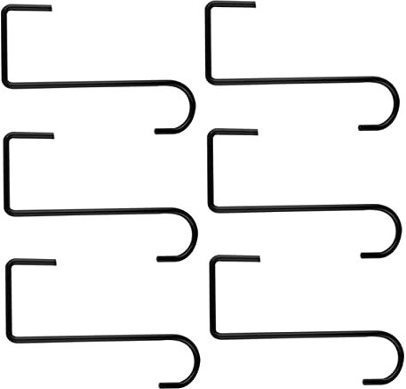 FUNNETOYU 6 Stück Hakenhalterung für Blumentöpfe blumenampel halterung wandhalter blumenampel hängender Blumentopfständer Hängekörbe für Pflanzen im Freien Blumentopfhaken für draußen Eisen