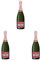 Piper Heidsieck Brut Rose Sauvage Champagne, 75 cl (Pack of 3)