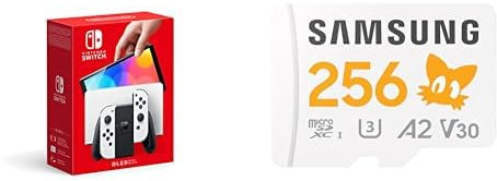 Nintendo Switch-Konsole (OLED-Modell) Weiß + Sonic microSD Karte