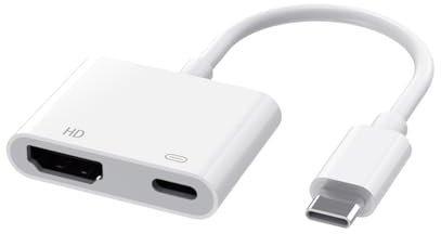 Fophmo Adaptateur multiport AV numérique USB-C, 4K @ 60 Hz pour synchronisation vidéo et audio pour MacBook/iPad Pro