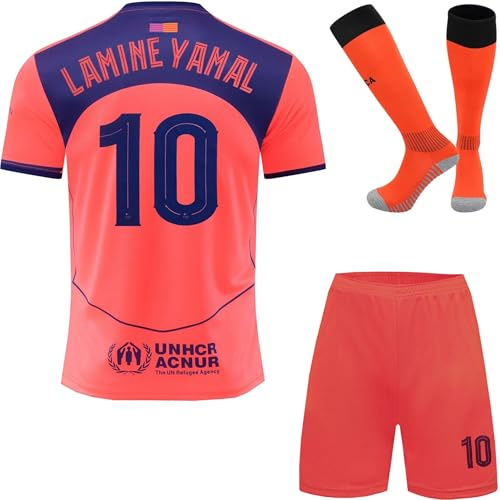 DMDMK Yamal #10 2025/2026 Dritte Trikot Shorts und Socken Kinder und Jugend Größe