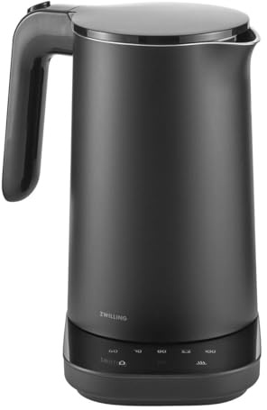 ZWILLING Enfinigy - Bollitore Pro con 6 impostazioni di temperatura, 1850 Watt, 1 litro, colore: Nero