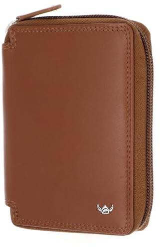 Golden Head Leder Geldbörse Polo RFID Protect RV-Börse 3315 Cognac braun
