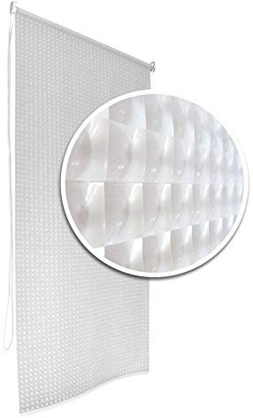 Tropik Home 3D Bathroom Shower Curtain Roller Blind Extra Long, 4 Width Sizes (120 x 240CM)