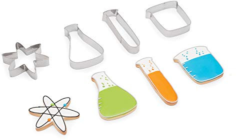 Fox Run Science Ausstechformen Chemie Set, 4-teilig, Edelstahl