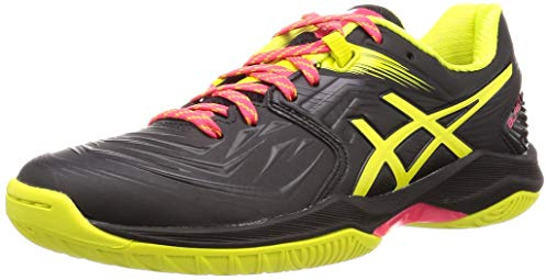 ASICS Damen Blast FF Handballschuhe, Schwarz (Black/Sour Yuzu 001), 37 EU