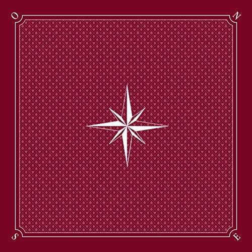 Tappeto Torarot La Rose des Vents – Bordeaux – 60 x 60 cm – Fabbricazione francese