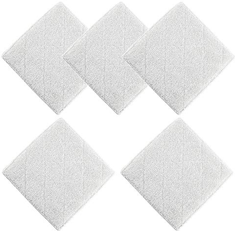 Carkio Compatible with Microfiber Steam Mop Pads Compatible with Light n Easy S7338 S7339 Steam Mop,Machine Washable and Reusable (Pack of 5)