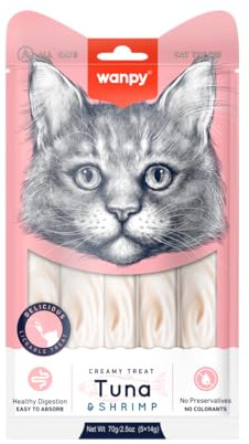 Wanpy cibo liquido premium per gatti 5 tubi x 14 gr al pollo