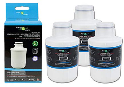 FilterLogic FFL-105CH Fridge Water Filter Compatible with CDA Fridge, Hotpoint C00300448, SXBD922FWD, Caple CAFF205, Thomson THSBS90WDWH, Microfilter MFCMG14211FR / MFCMG14211F Refrigerators (3 Pack)