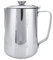 Nikou Milk Jug with Lid- 1000ml Stainless Steel Coffee Cup Mug Milk Frothing Pitcher Jug with Lid for Latte Coffee Art