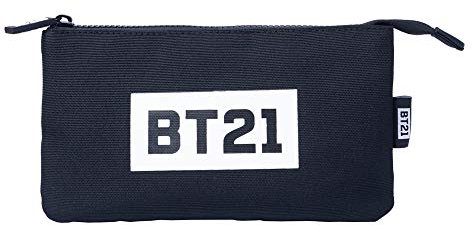 Grupo Erik Mäppchen BT21 Coole Collection-Federmappe mit DREI Fächern Offizielles BT21-Merchandising