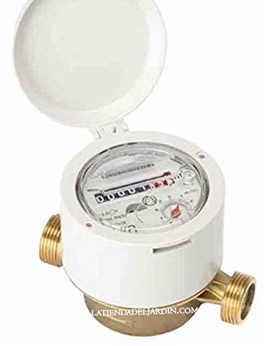 Suinga Wasserzähler 15 mm R160 Widerstand für kaltes Wasser. Ermöglicht die Verwendung mit Trinkwasser. Messingzähler 3/4 männlich Fördermenge max. 2,5 m³/h