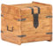 Aufbewahrungstruhe aus Akazie Massivholz Truhentisch Aufbewahrungsbox als Couchtisch Beistelltisch, Truhe