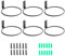 Plant Holder Ring 6 Inch Wall Mounted, 6 Pack Flower Pot Hangers Metal Plant Stand Hanging Bracket Basket Hooks